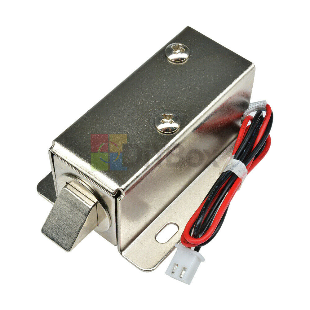 For Door Cabinet Drawer DC12V 0.6A Electric Solenoid Lock Tongue Upward Assembly