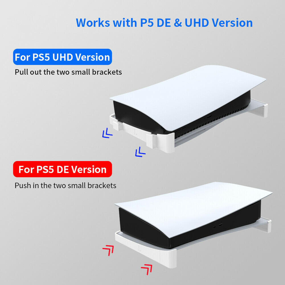 2pcs JYS-P5143 for PS 5 PS5 Digital / Optical Drive Edition Game Console Holder