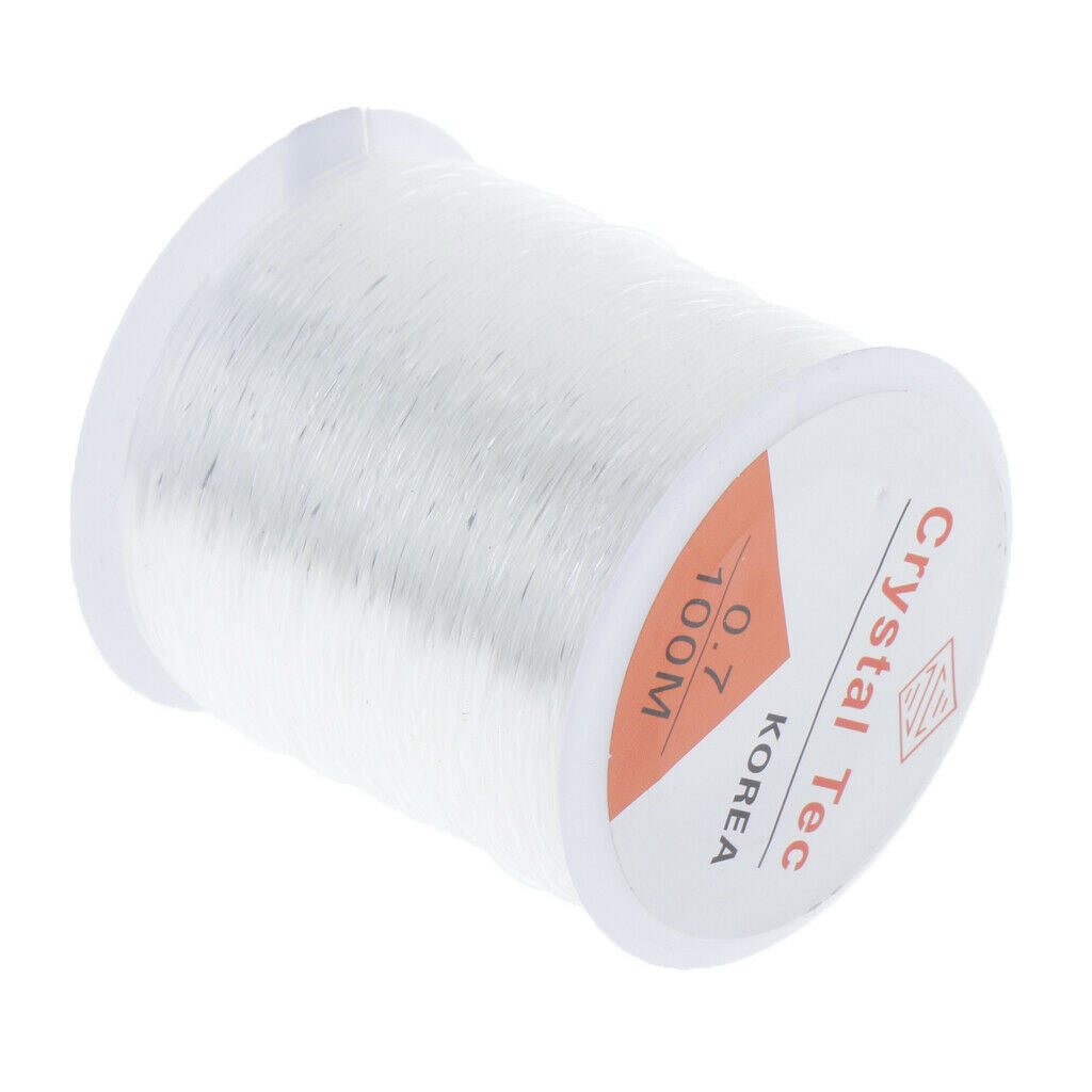 100m / Roll Crystal Elastic Stretch Beads Thread Cord String DIY Craft-0.7mm