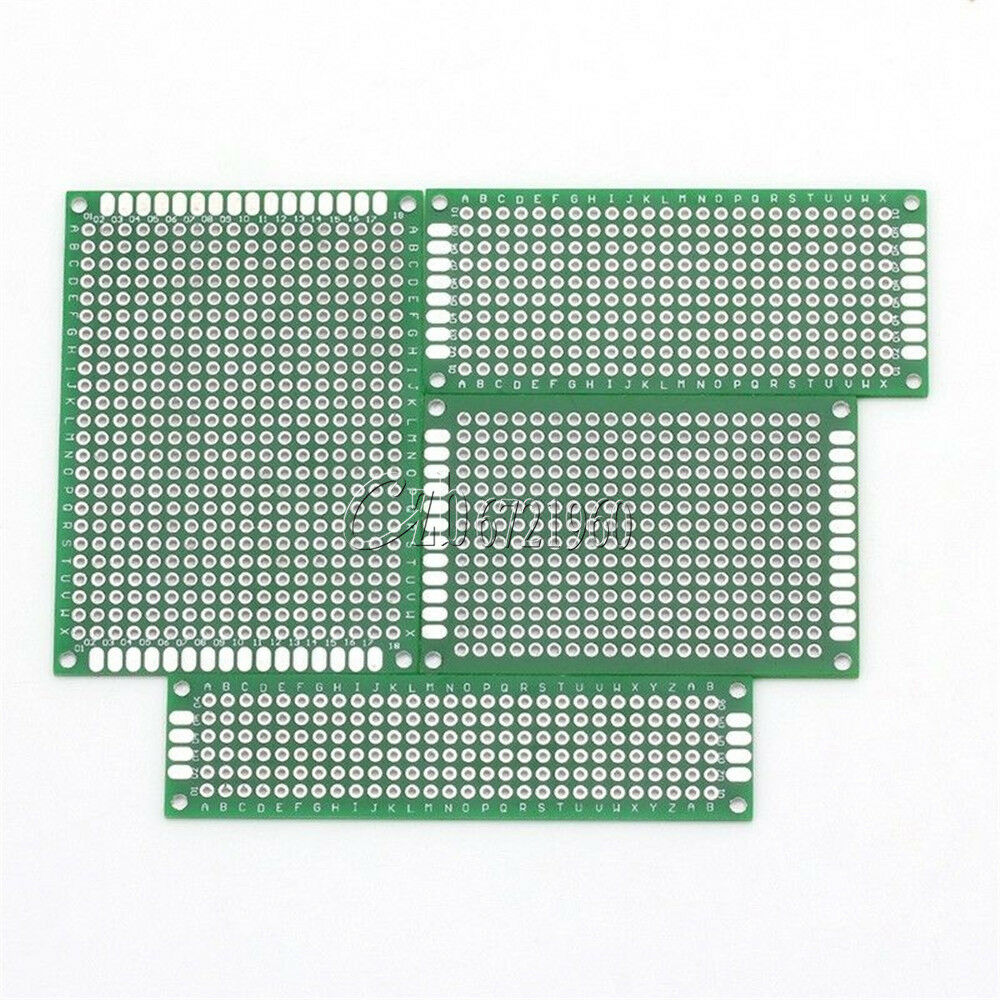 20Pcs Double-Side Prototype PCB Board, 5x7 4x6 3x7 2x8CM, Each 5Pcs