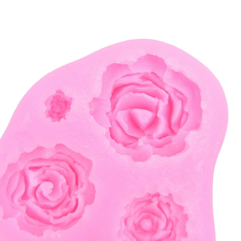 Heart Rose Lace Silicone Molds Wedding Cupcake Fondant Cake Decorating To.l8