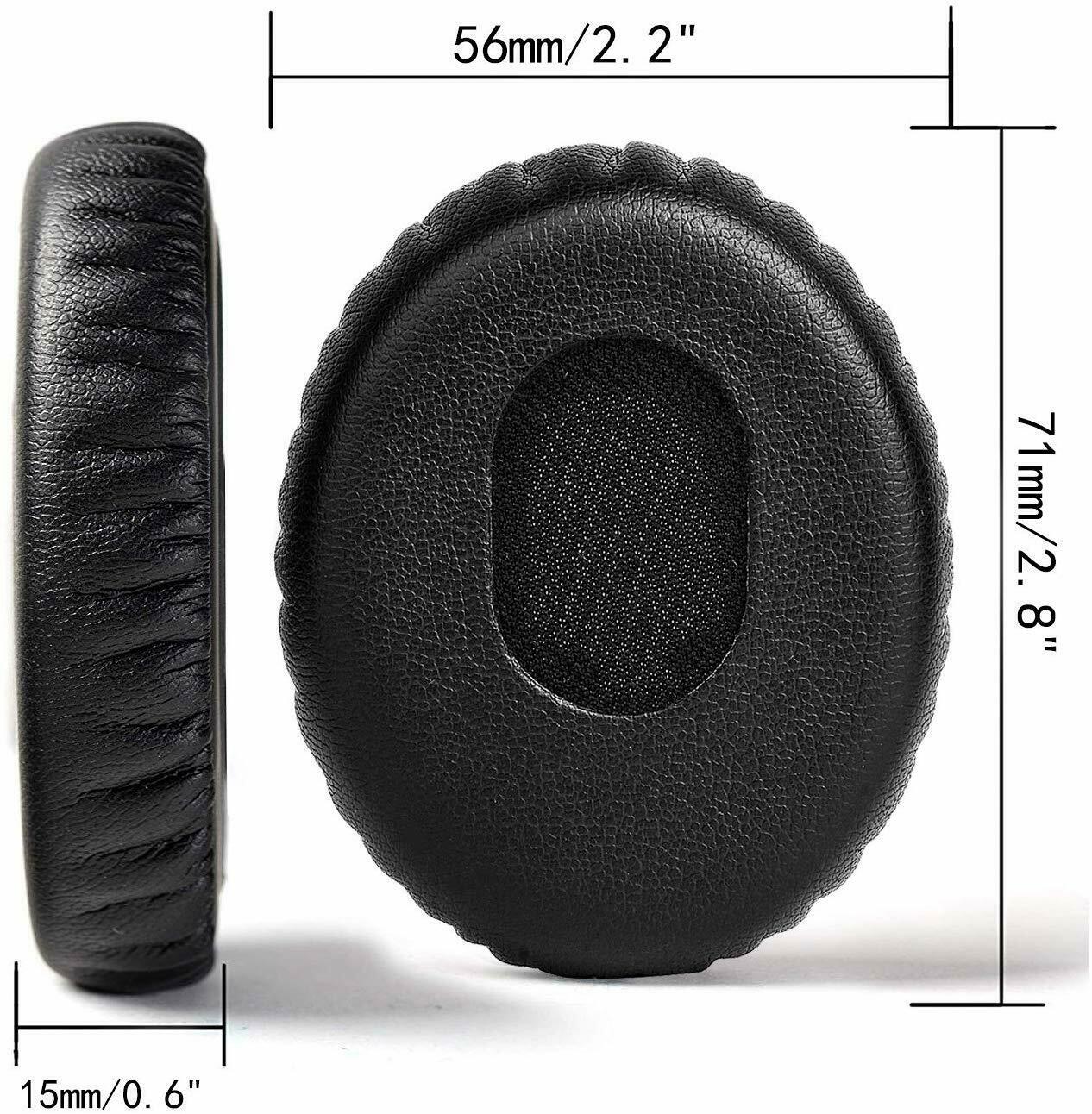 Ear Cushion Kit for Bose QuietComfort 3 QC3 OE Headphones Black Pads Covers