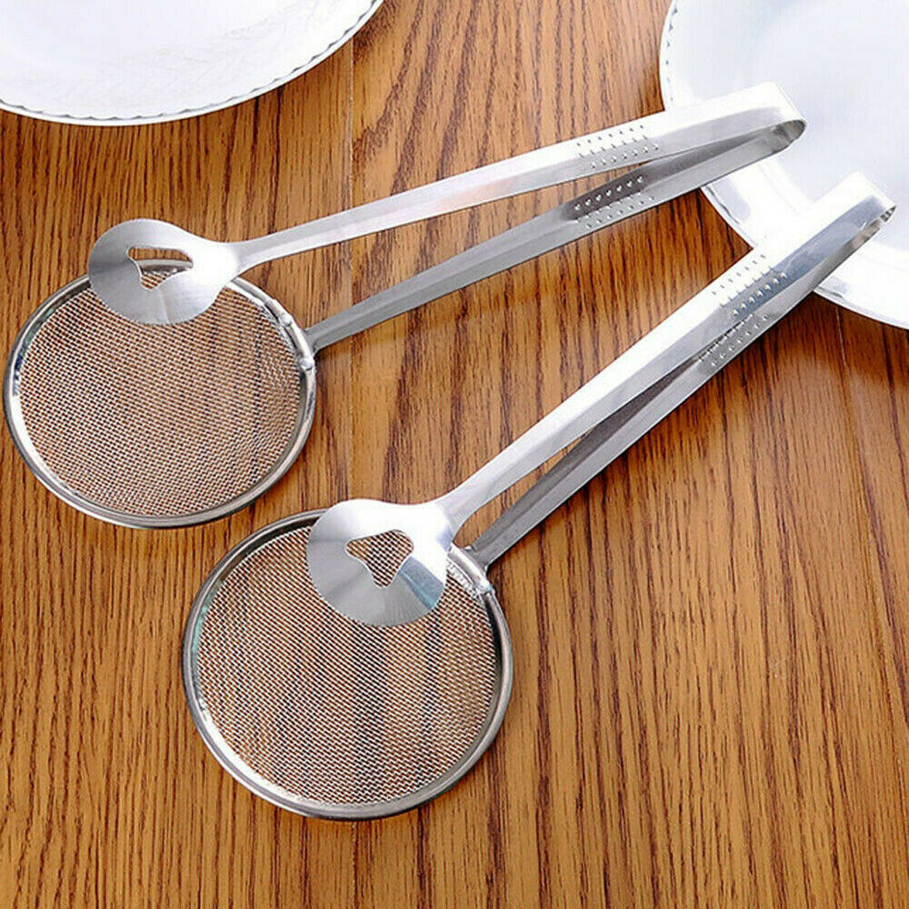 Multi-functional Stainless Steel Colander Oil-Frying Filter Fried Food Clip ~~