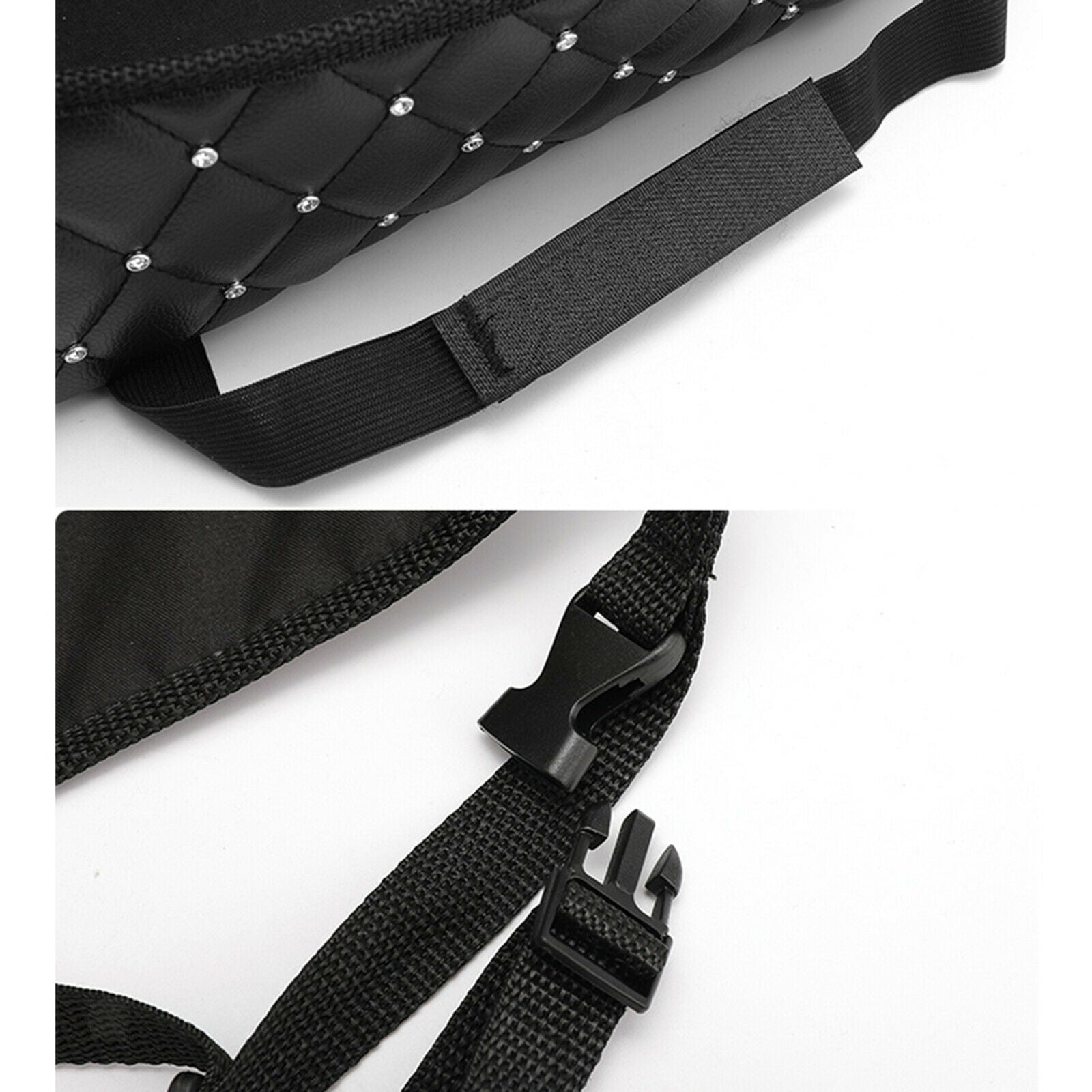 Car Net Pocket Handbag Holder Organize Nylon Between Car Seat Storage Black