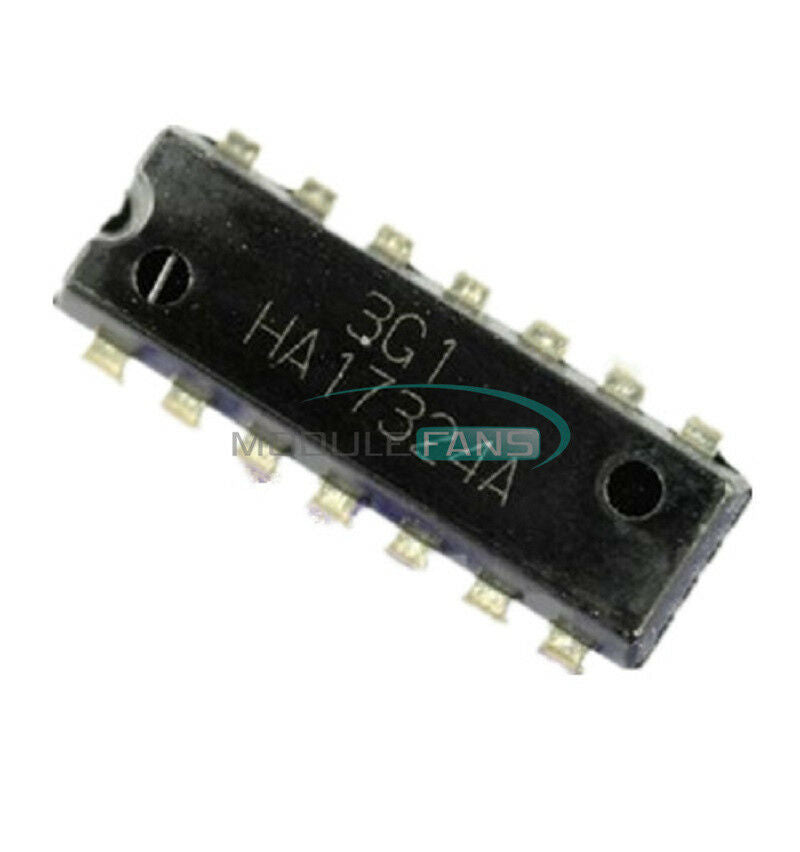 5PCS HA17324A HA17324 17324 IC LOW POWER QUAD OP AMP
