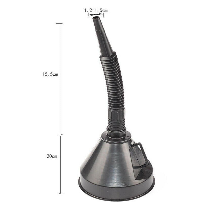 2 Pc Wide Mouth Fuel Funnel with Handle, Car motorcycle Filter plastic Funnel