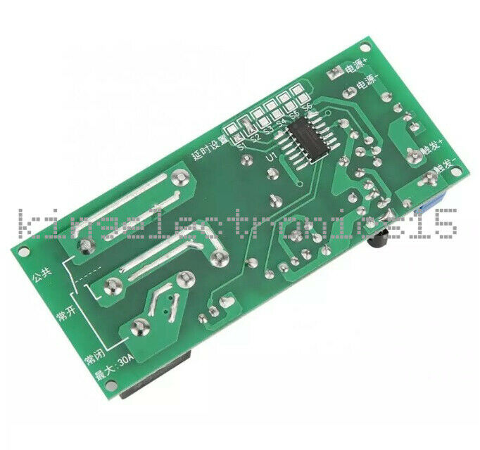 DC 12V 30A Timer Delay Relay Module Timing on/off Relay Switch 0~60minutes