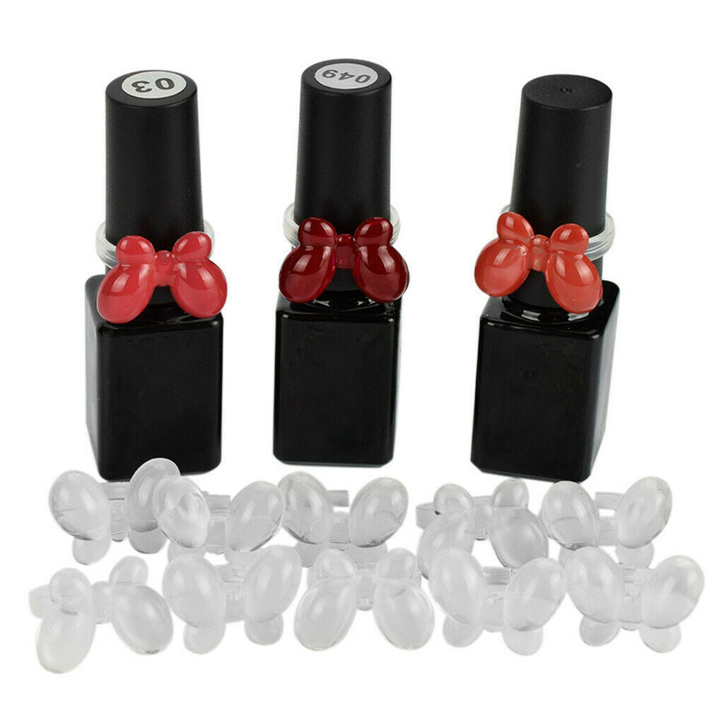 300 Pieces Clear Butterfly UV Gel Pops Display Nail Art  Polish Color Card