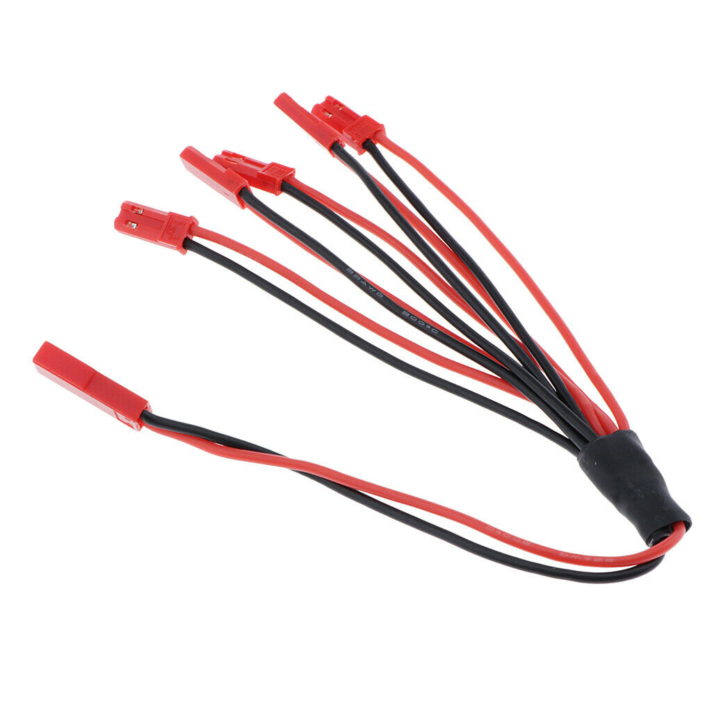 Female to Male 1 to 5 Servo Steering Gear Extension Y Cable Line 2-Color
