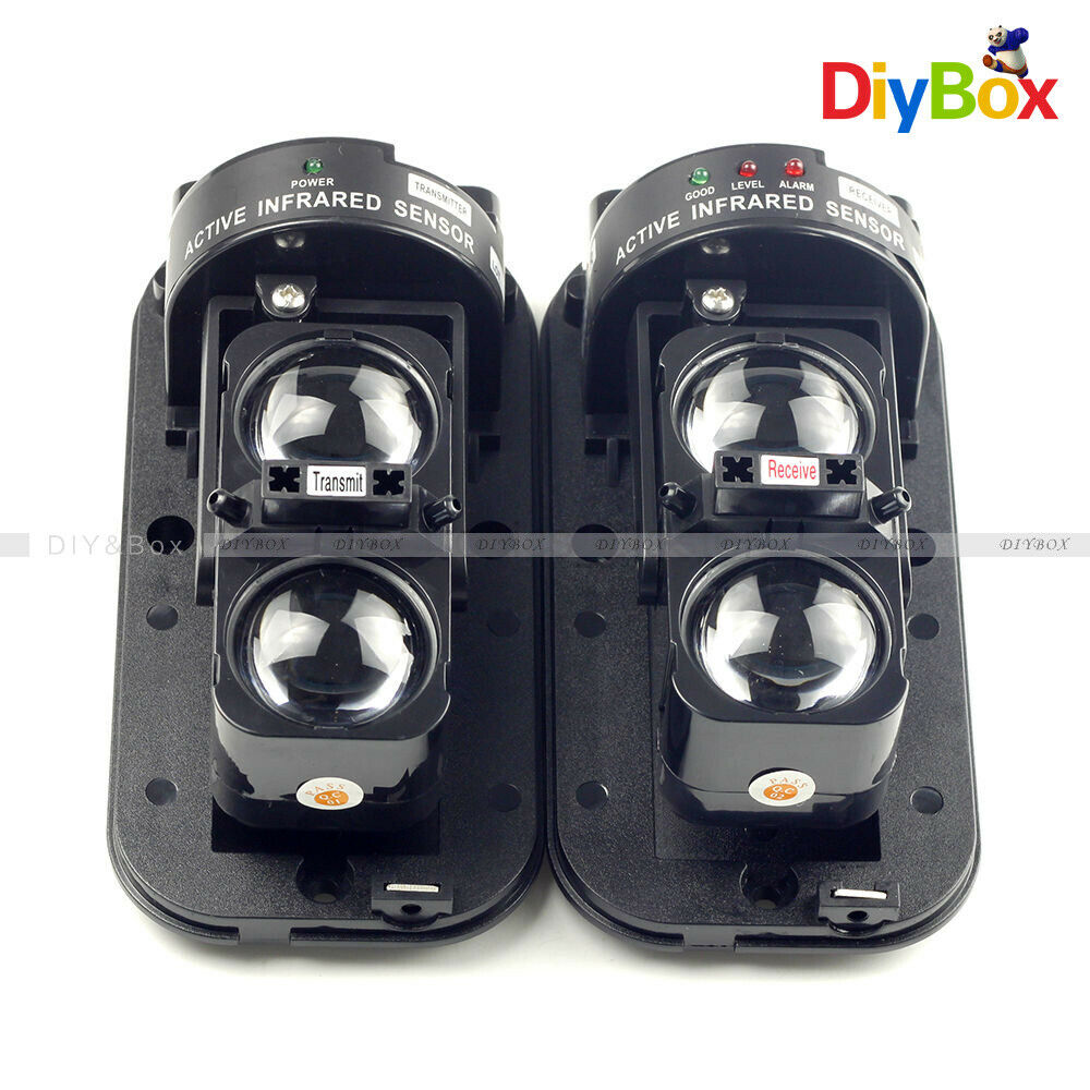 1Pair 100m Dual Beam IR Infrared Detector Module Burglar Alarm for Home Security
