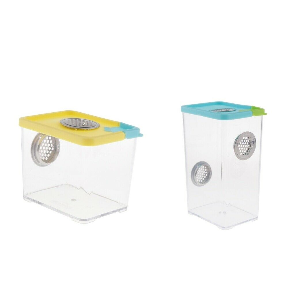 2Pcs/Set Spider Incubation Box Feeding Box for Reptile Amphibians Insects