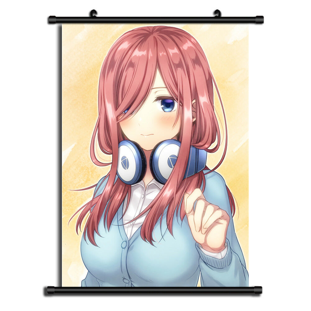 Go Toubun no Hanayome Nakano Miku Anime Wall Art Home Decoration Scroll Poster
