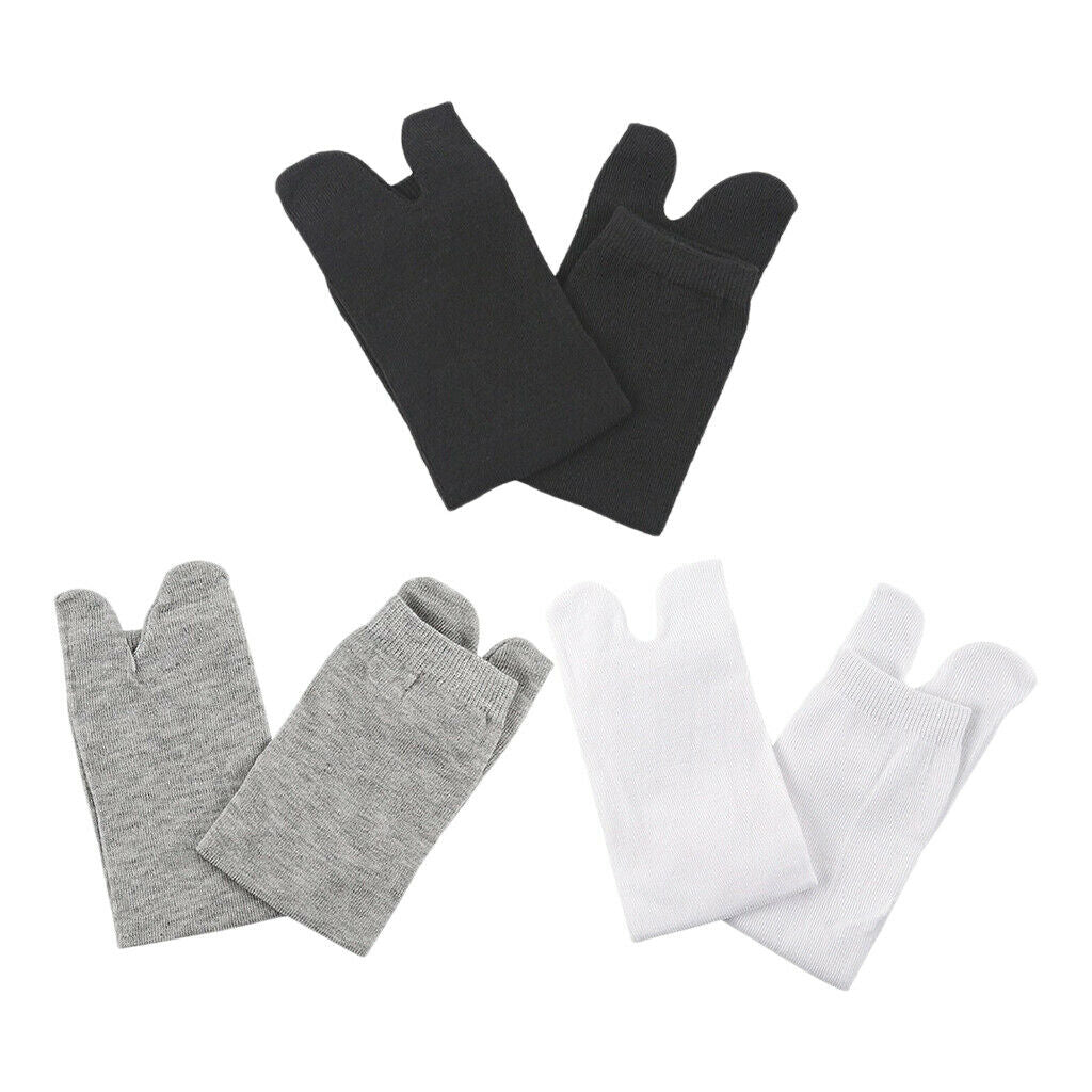 3 Pair Elastic Cotton   Socks 2 Toe Socks Hallux Valgus Corrector