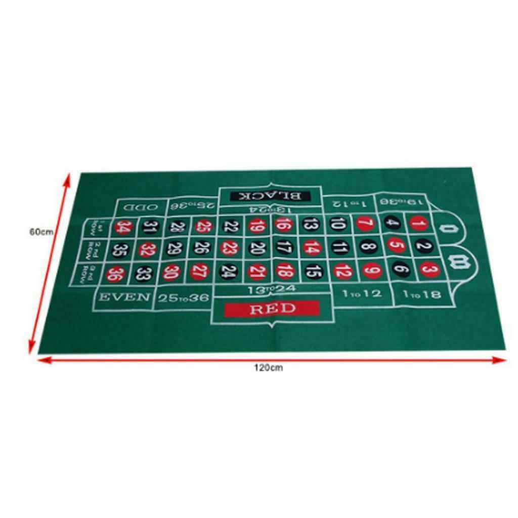 24" x 47" Casino Poker Playing Gaming Table Felt Tablecloth Craps Waterproof