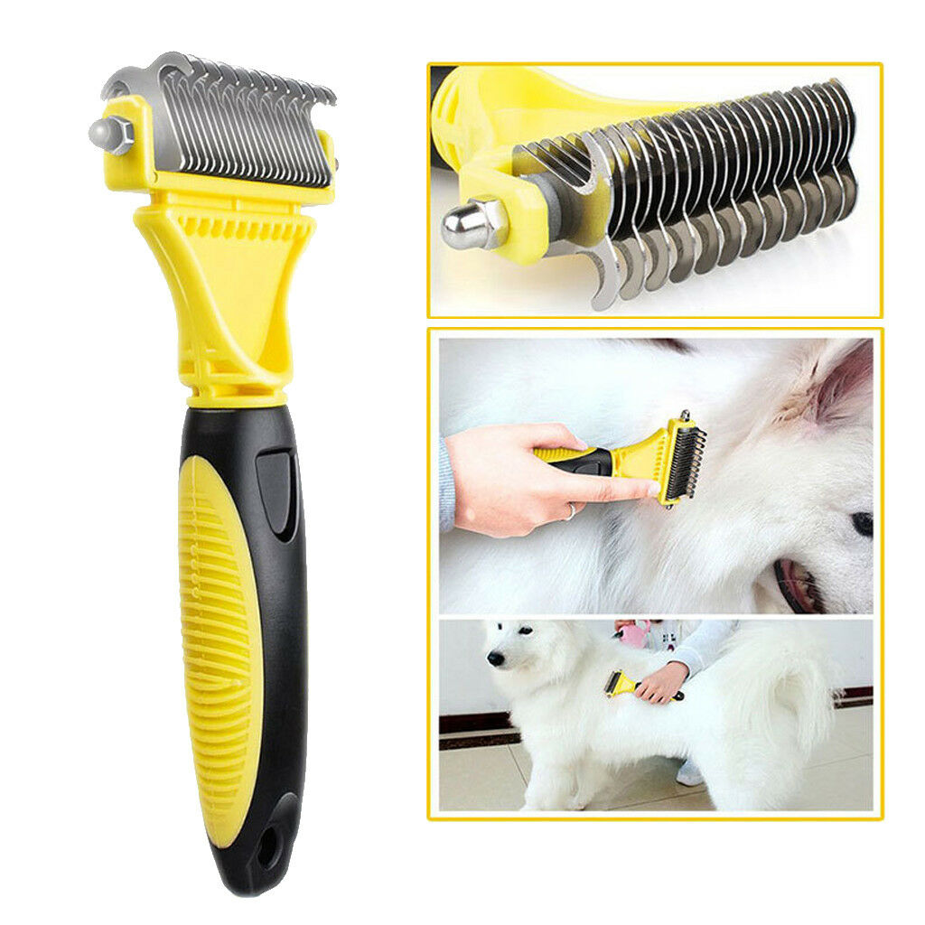 Pet Dog Cat Long Short Thick Hair Fur Rake Deshedding Comb Brush Tools