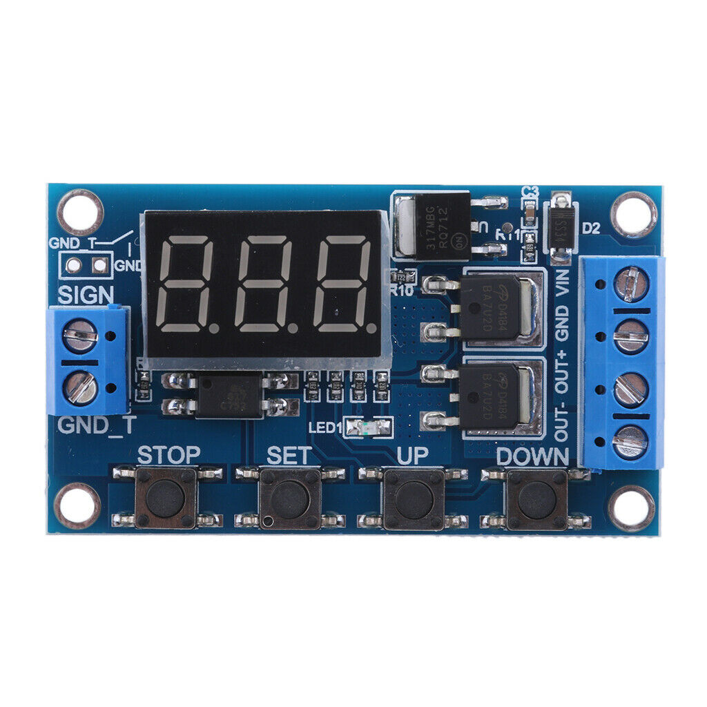 Adjustable DC 5V~36V Digital Display Delay Timer Control Switch Relay Module