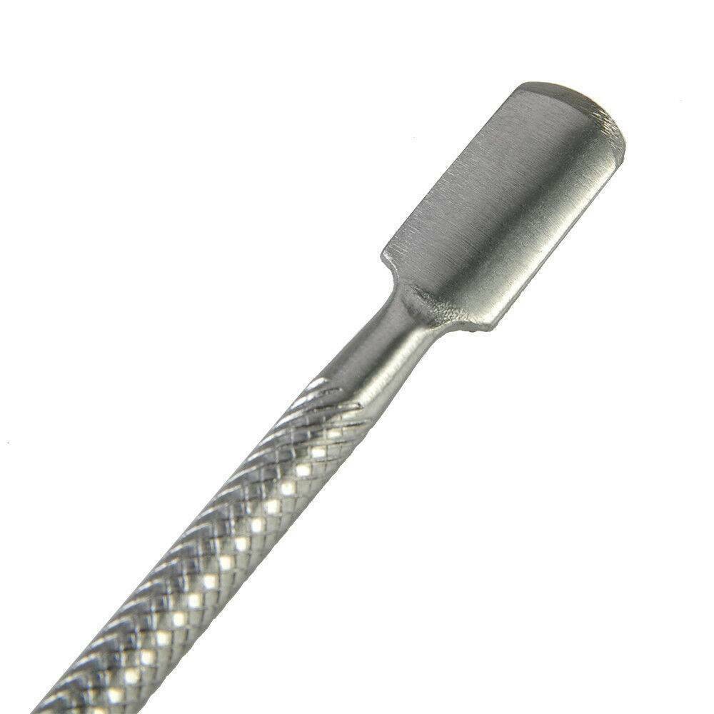 Cuticle Pusher Remover Finger Dead Skin Push Nail Manicure Stainless Steel Tool
