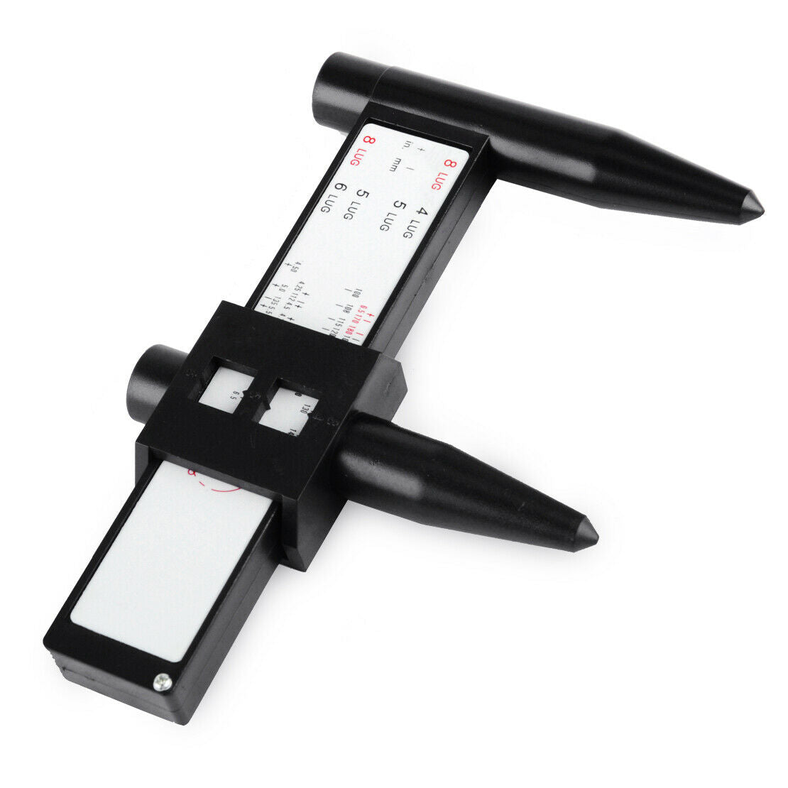 Rim Wheel Tire Bolt Pattern PCD Measuring Gauge Tool Ruler 4-8 Lug Car Truck An