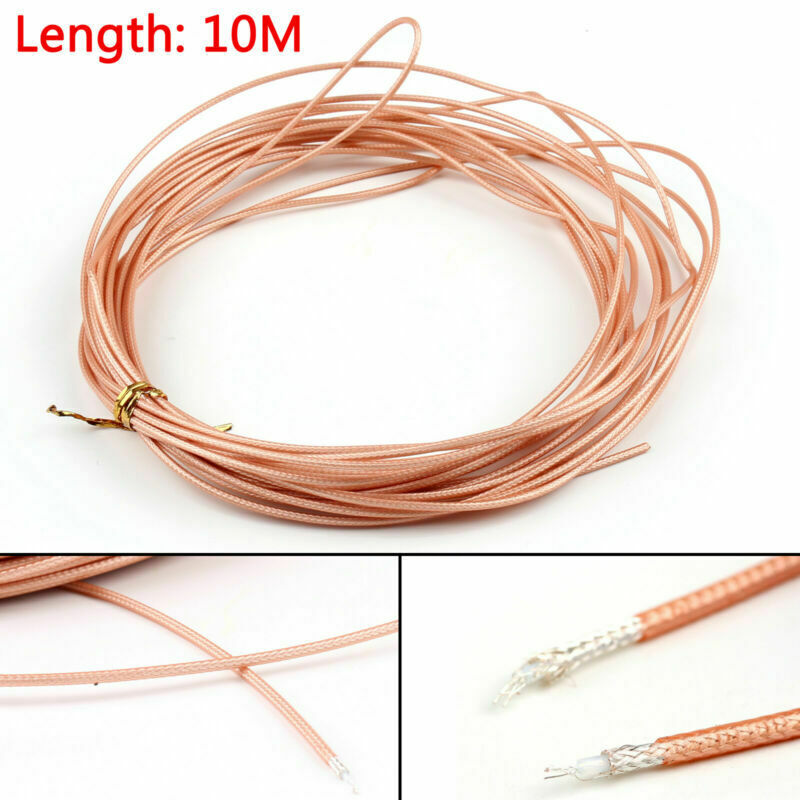 10m RG316 RF Coax Coaxial cable Connector 50ohm M17/113 Shielded Pigtail 32ft