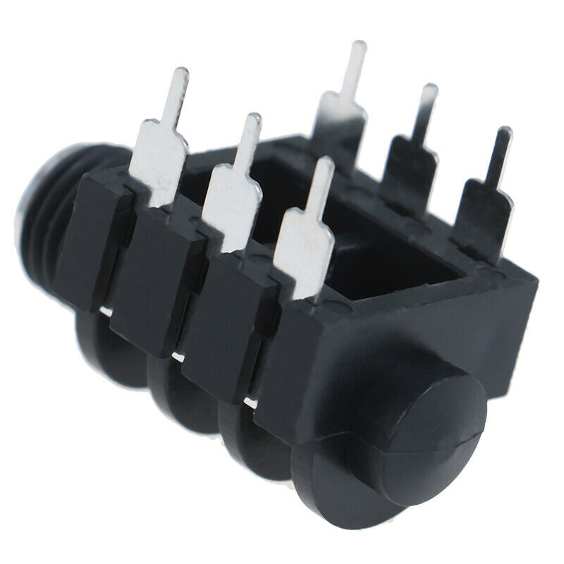 5x 6.35mm/6.35 6P/6PIN stereo audio microphone female socket/jack connectoNWU SJ
