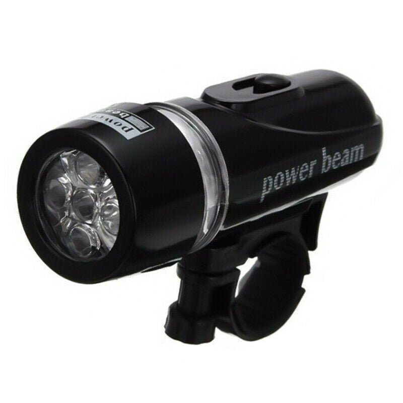 Bike Bicycle Light 5 LED Rear Safety+Front Head FLASHLIGHT Waterproof Lamp