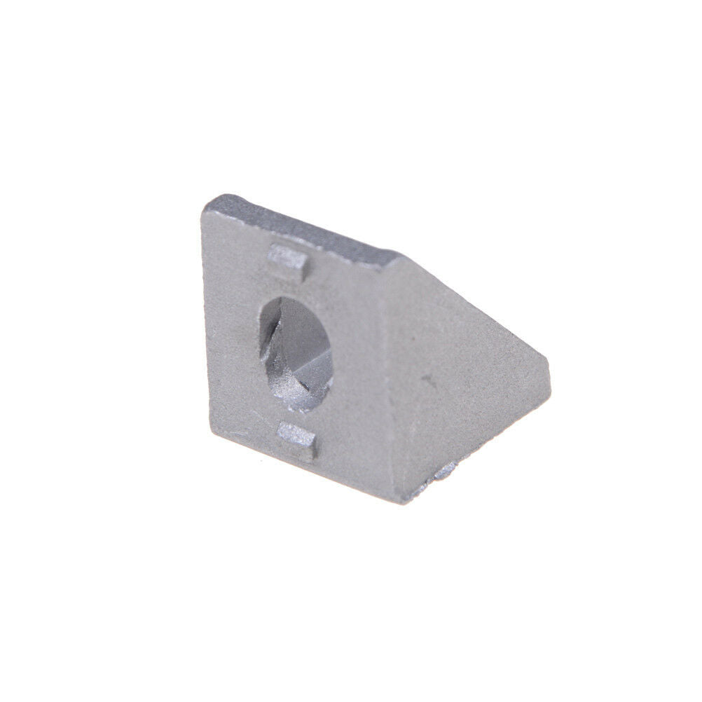 10PCS 20x20mm Grey Aluminum L Shape Brace Corner Joint Right Angle BrackeY ku SJ