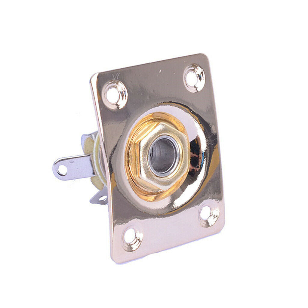 Metal Electric Guitar Output   Plate with Screws for Guitar Bass Parts
