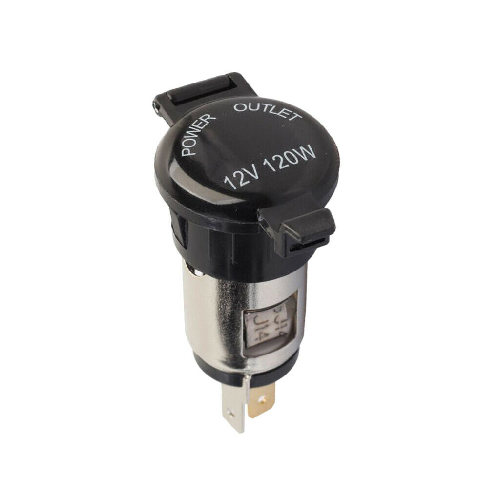 Waterproof Motorcycle Car Cigarette Lighter Socket Power Outlet 12 V 120W