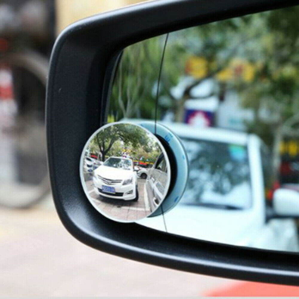 Frameless 360Â° Rotate Adjustable HD Glass Convex Mirror Maximize Car RearView
