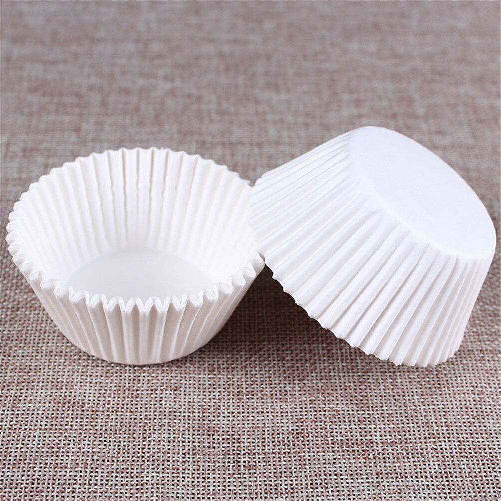 100pcs white cupcake paper cases cupcake paper cups for bakeware cake to .l8