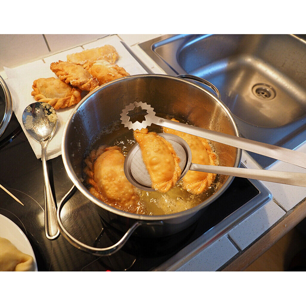 Food clip fryer strainer bbq buffet serve tongs frying strainer filter