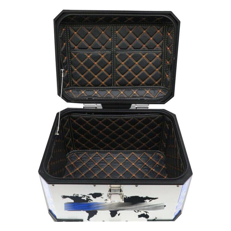Motorcycle 40L / 45L Tail Top Box Waterproof Inner Liner Case PU Leather Mat Set