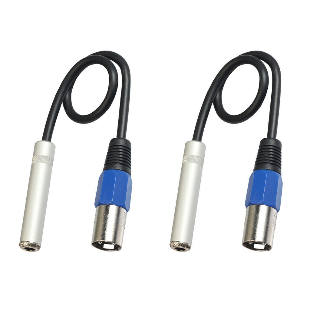 2pcs XLR 3Pin Male To Female Jack Balanced Audio Cable For Microphone Mixer