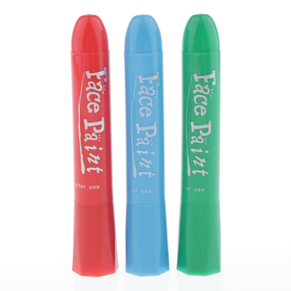 12pcs GLOW IN THE DARK PAINT STICK Body & Face Paint Stick Make Up Party