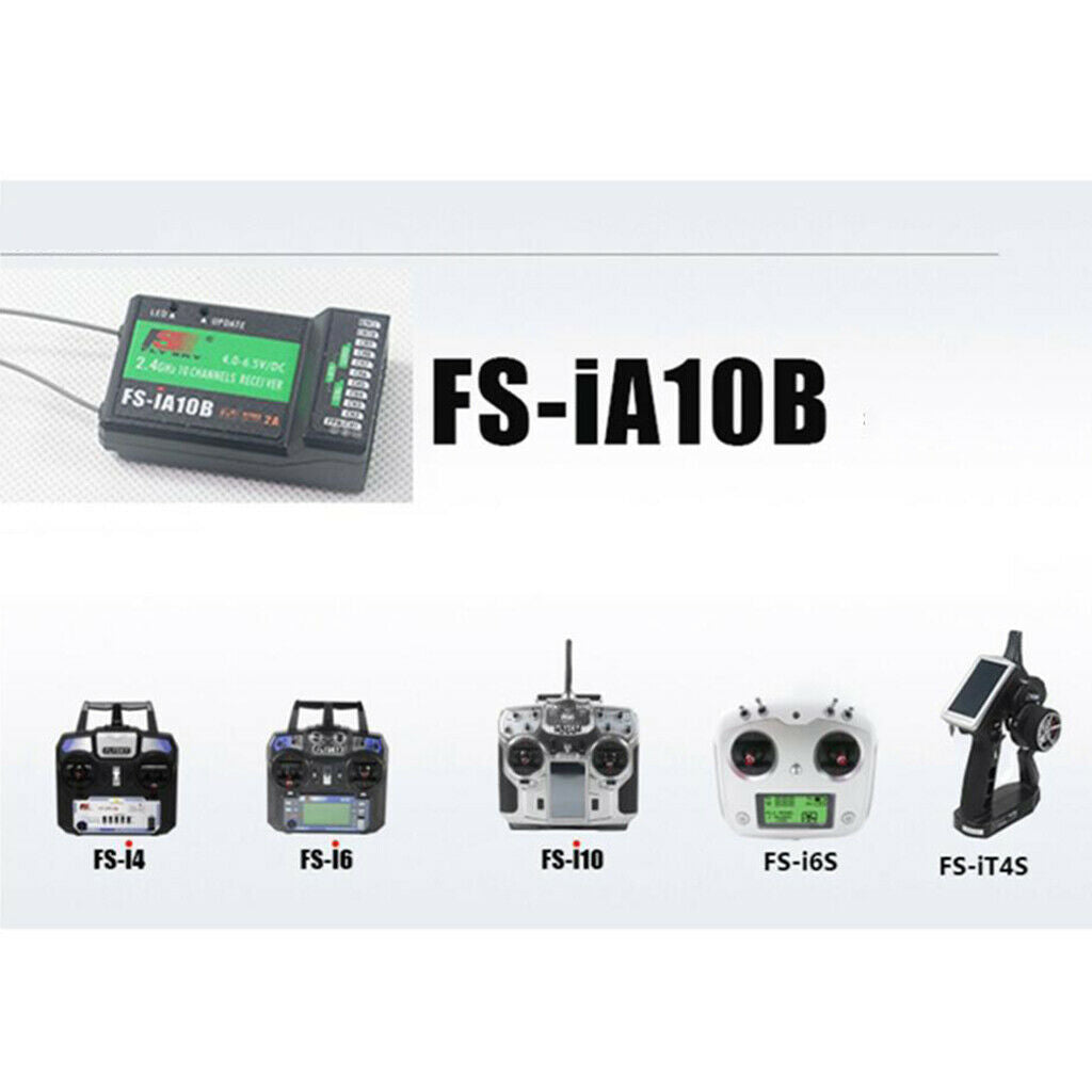 Flysky FS-iA10B 2.4G 10 Channels Receiver RX PPM for FS-i4 i10 Transmitter