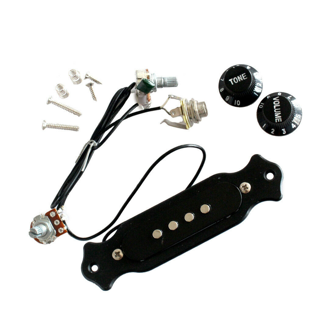 Pickup With   Rotary Knob For 4 Strings E-cigar Box Guitar, Durable And Safe