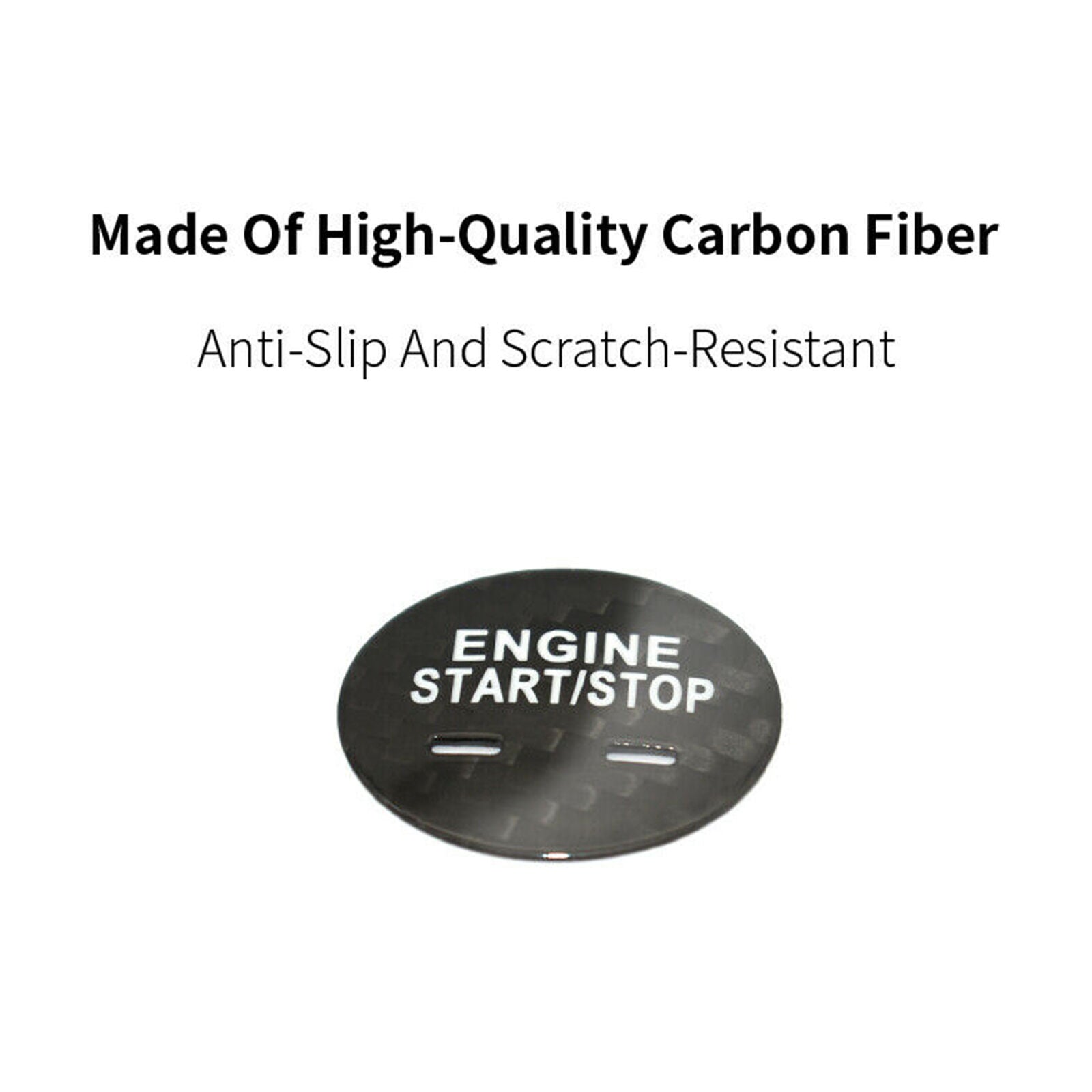 Carbon Fiber Engine Start Stop Button Cover Trim For Cadillac XTS CT6 XT5 SRX