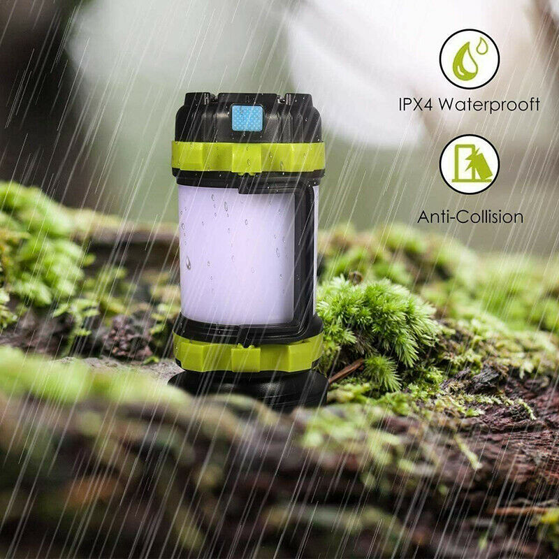 LED USB Rechargeable Emergency Lantern Camping Hiking Tent Ceiling Light Lamp