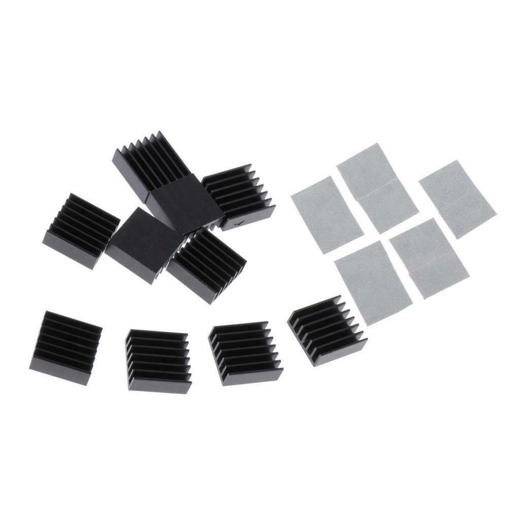 10-pack Graphics Card Chipset Heatsink Heat Sink Pad Replacement Black