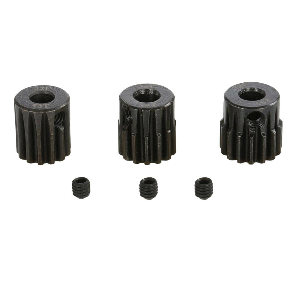 Durable 32DP 5mm 13T-15T Pinion Motor Gear fr 1/8 RC Brushed Brushless Motor