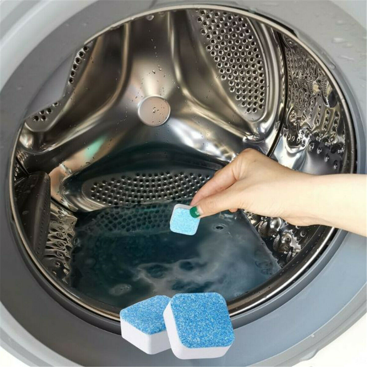 3PCS Antibacterial Washing Machine Cleaner Kitchen Washer Sink Cleaning Tablets