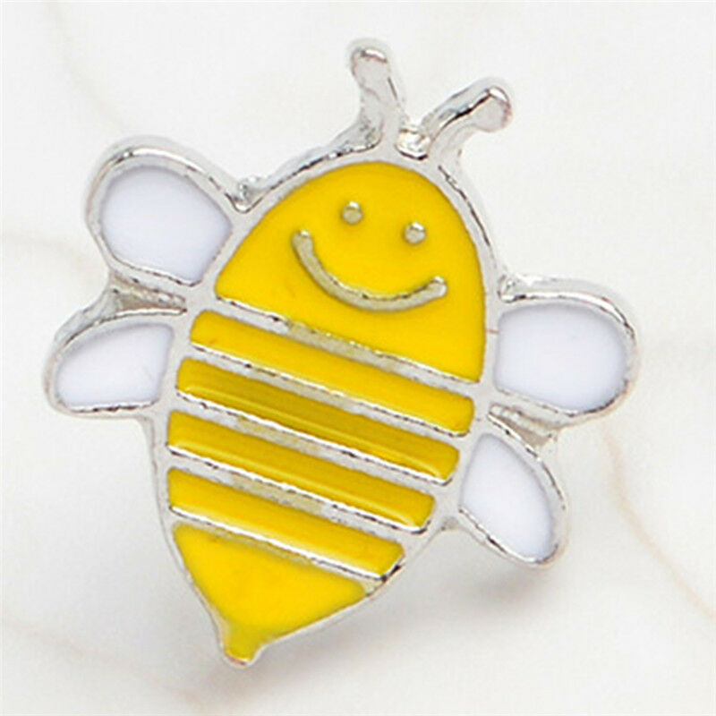 4PCS Enamel Animals Bee Brooch Pin Shirt Collars Pins Badge Corsage Jewelry Pb