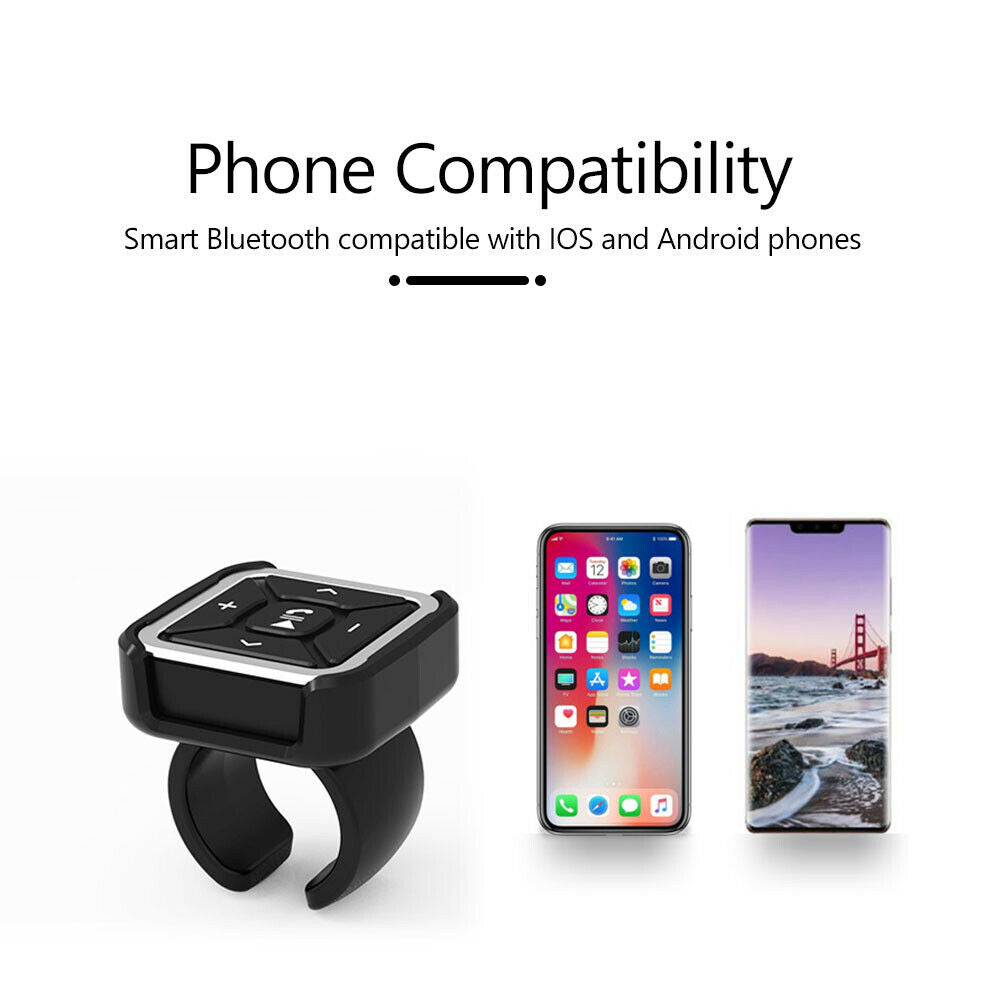 BT009 Car Steering Wheel Bluetooth-compatible 5.0 Remote Control for iOS An @