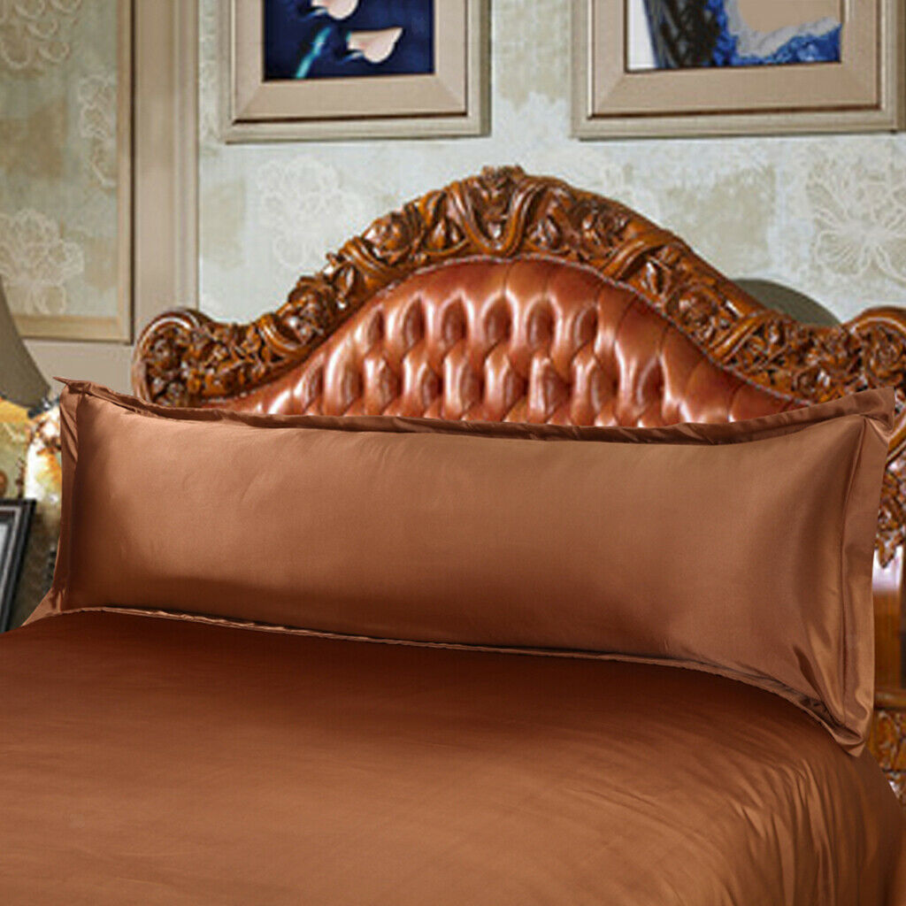 2pcs Breathable Double Size Silk Body Pillow Cover Pillowcase Pillow Protector