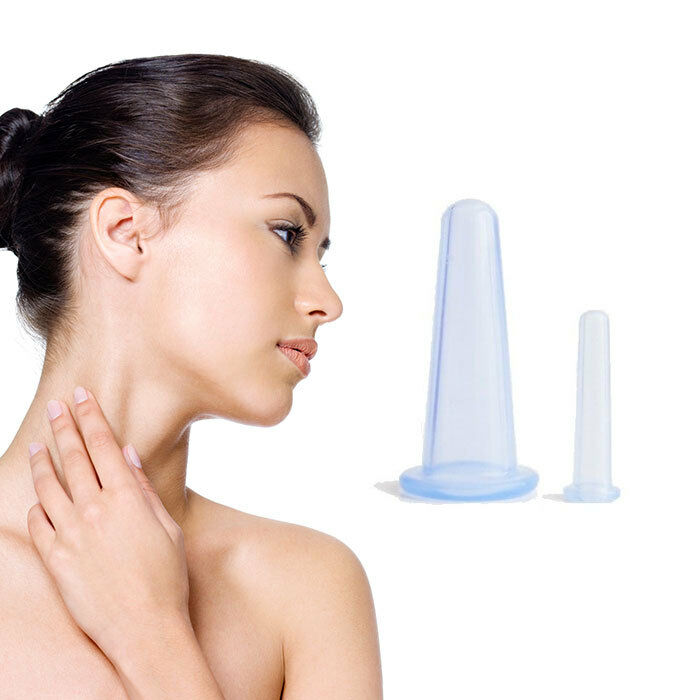 2 Suction Cups Care Face Anti Wrinkles Dark Circles Puffiness Lifting - New