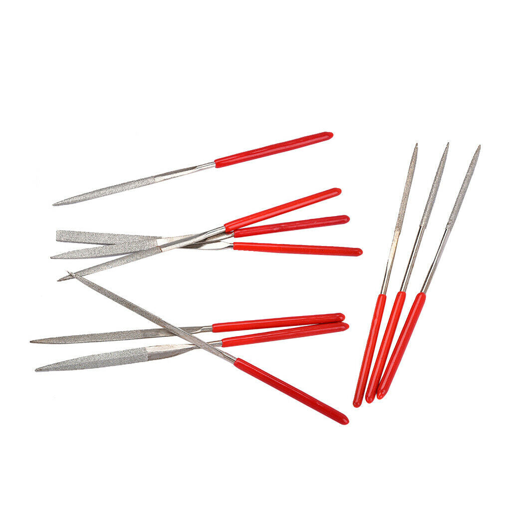 Guitar Instrument Repair Tool Set Sanding Frets Nut Files Set 10 Pieces