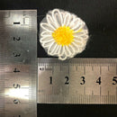 3Pcs/set Embroidery Daisy Patches Flower Appliques DIY Sew on Clothing Bag Decor