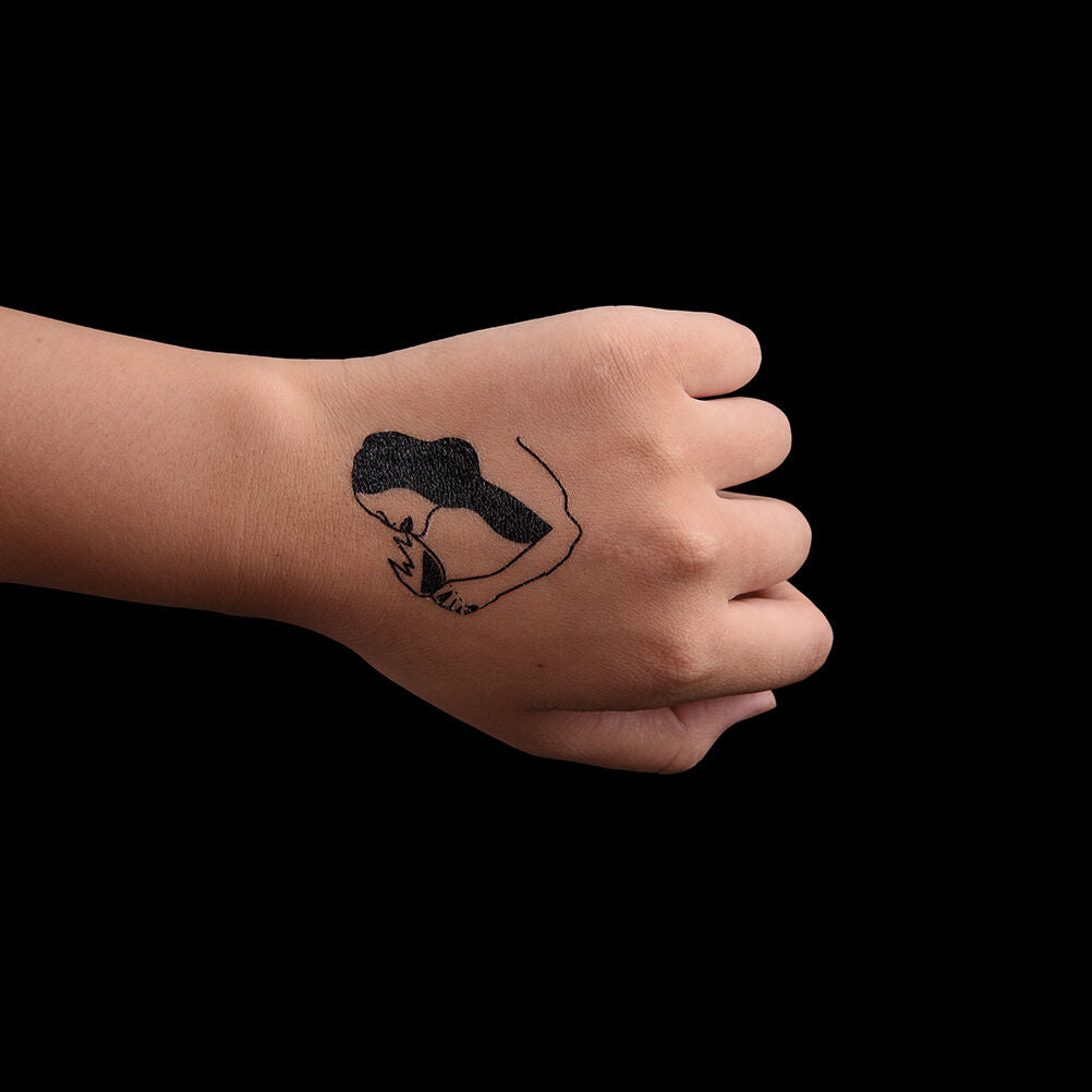 1XMakeup Drinking Women Tattoo Arm Body Art Waterproof Temporary Tattoo Stick-BD