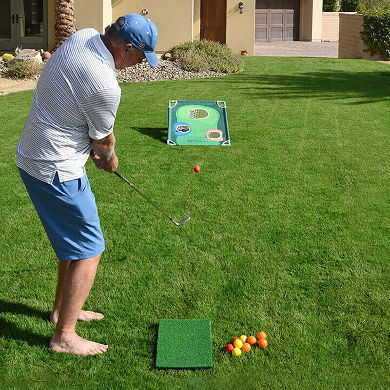 Mini Golf Practice Set Backyard Golf Cornhole Game All Ages Sport Game  GwJCDF