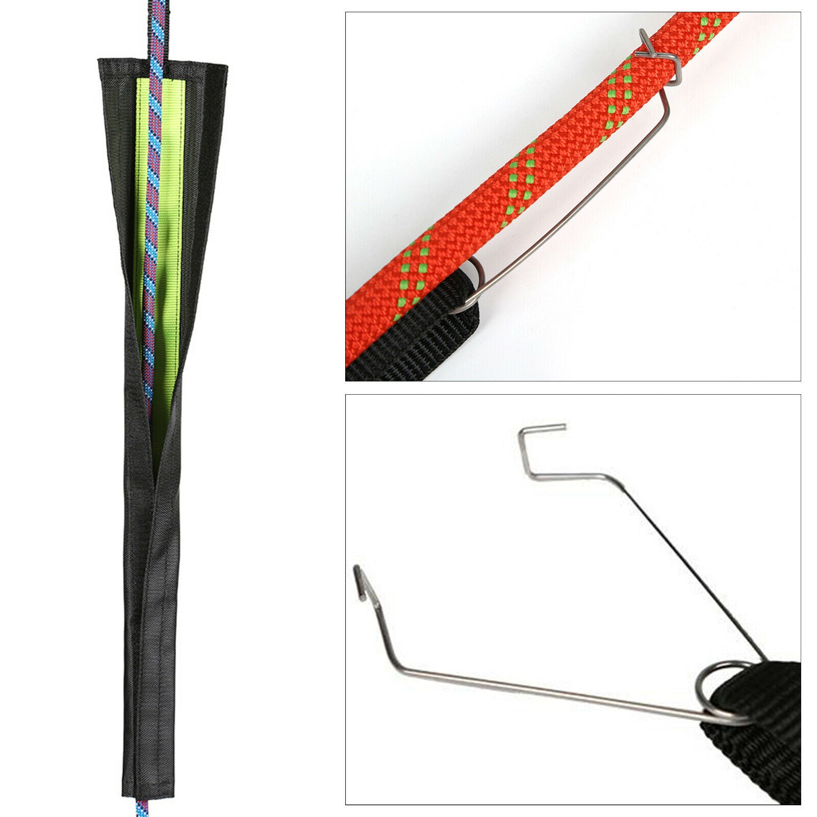 Climbing Rope Protector Protection Sheath for Mountaineering Abseiling